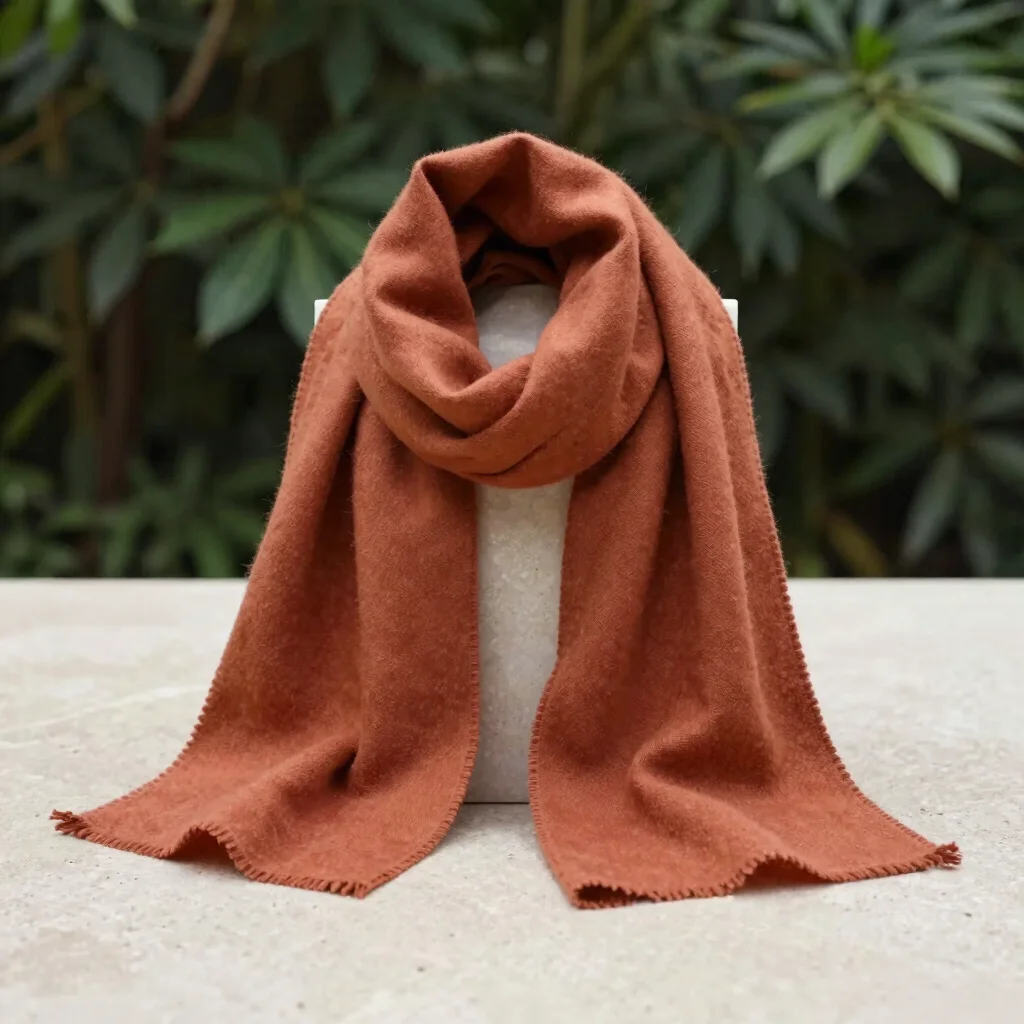 Ribbed Merino Wool Scarf